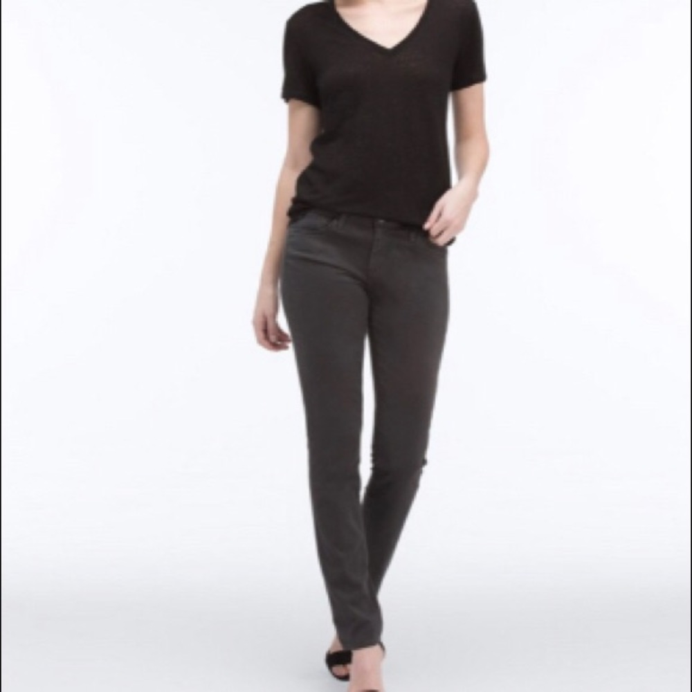 AG The Sateen Stilt In Dark Charcoal Jeans